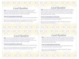 Coastal Defences Role Play Debate