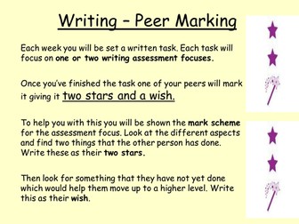 Peer assessment for writing tasks based on APP gri