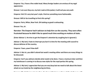 Playscript Emperor S New Clothes Teaching Resources