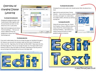 Display Lettering - 161 editable variations