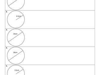 Calculating the circumference of a circle