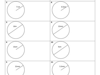 Calculating the area of a circle