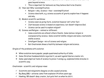 OCR AS Level Religious Studies revision notes