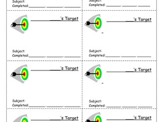 Individual Target Card