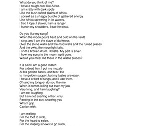 'Hyena' by Edwin Morgan