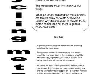 Recycling metals AFL