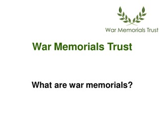 What is a war memorial primary lesson plan
