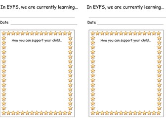 EYFS 2012 assessment documents