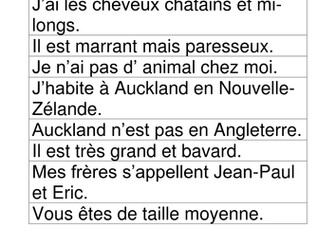 METRO1 Units 2-3 Unjumble the sentences