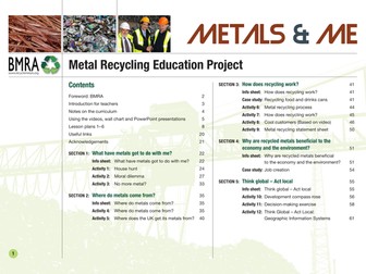 Metals & Me - Introduction and Teachers’ Notes