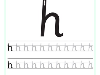 Formación de Letras - La Letra H
