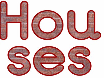 Houses and Homes' Display Letters