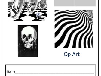 Op Art Project book KS3