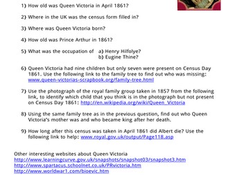 Queen Victoria's Census Form