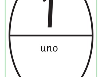 Fichas de Números - Tema Balón de Rugby 1-100