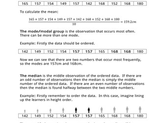 Means, Modes And Medians