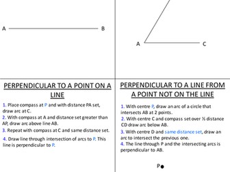 Key Constructions notes to complete/stick in books