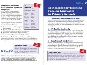 10 Reasons to Teach MFL in Primary Schools