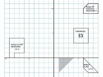 Rotation, reflection and translation workbook