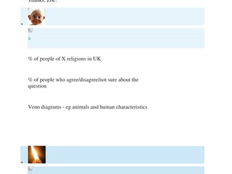 Cross curricular Maths topics to use with RE