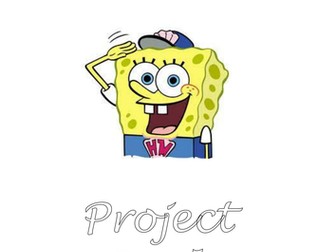 SPongebob Handwriting Project Book