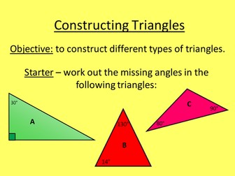 Constructing Triangles