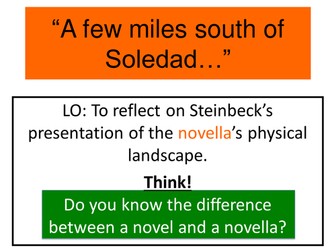 Of Mice and Men setting starter.