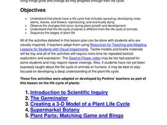 Life cycles of plants