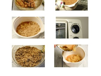 Apple crumble matching sheet