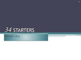 Number Starters