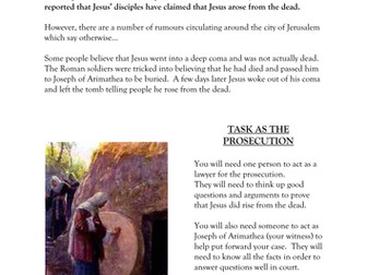 Evidence for the resurrection - court case