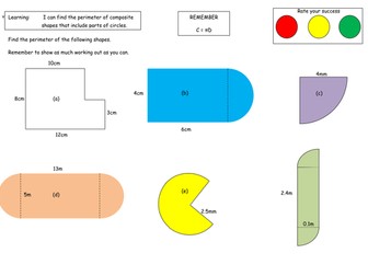 Perimeter of composite shapes.