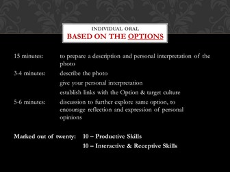 IB Individual Oral Preparation