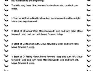 Halloween following directions