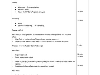Persuasive Speaking Unit
