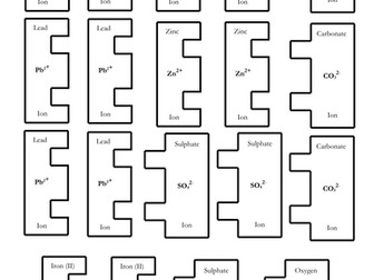 Ionic bonding jigsaw