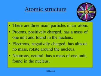 Atomic structure