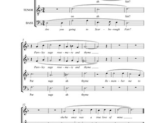 Scarborough Fair 4 part arrangement