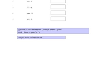 Multiplying out of Brackets