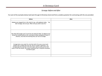 Scrooge: Before and After