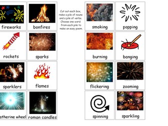 Bonfire night poem maker, symbol supported