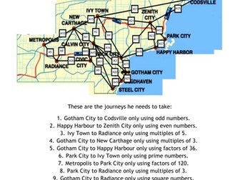 Batman's Travel Plans - Properties of Number