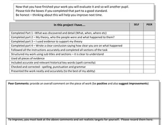 Differentiated Key stage 3 Historical Enquiry