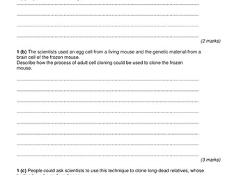 NEW AQA B1.7 Variation and Cloning revision