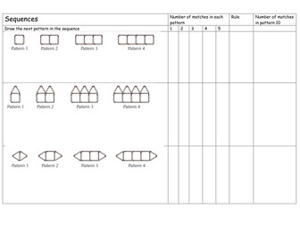 Matchstick sequences
