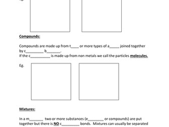 Elements compounds and mixtures