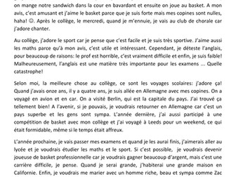 GCSE READING - SCHOOL LIFE