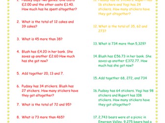 Children in Need Maths activities