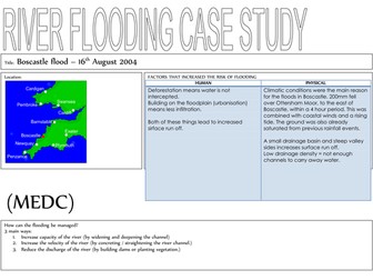 AQA Lesson 15 - Boscastle Flooding MEDC