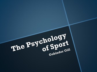 The Psychology of Sport